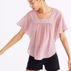 Madewell Butterfly Top in Irving Stripe